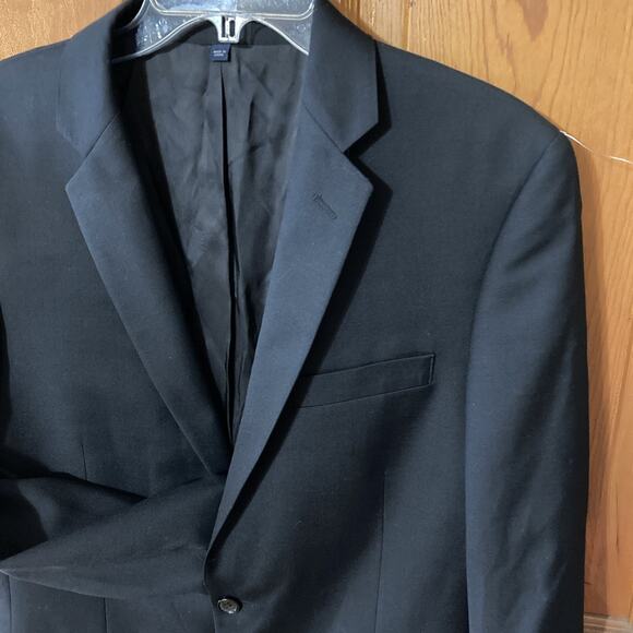 J. Crew Men’s Thompson Suit Jacket 40R Wool Black Blazer Formal Wedding Prom - Picture 2 of 8